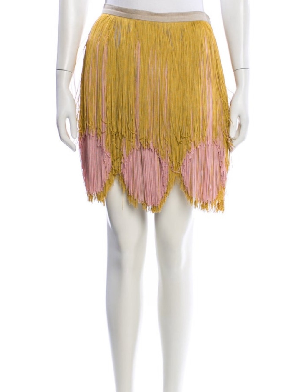 Rachel Comey nwt Two-Tone Pink and Mustard Mini Skirt size 6